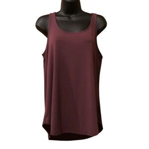 Shiela Rose Sleeveless Tank Top Shirt Plum | Women size Medium